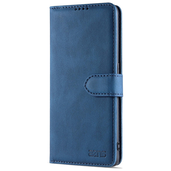 OPPO Reno6 Pro 5G AZNS Dream II Skin Feel PU+TPU Horizontal Flip Leather Case with Holder & Card Slots & Wallet(Blue)