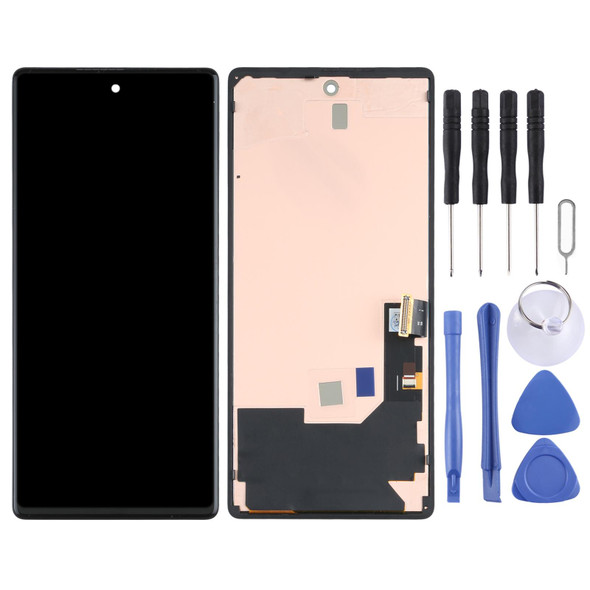 AMOLED Material LCD Screen and Digitizer Full Assembly with Frame for Google Pixel 6