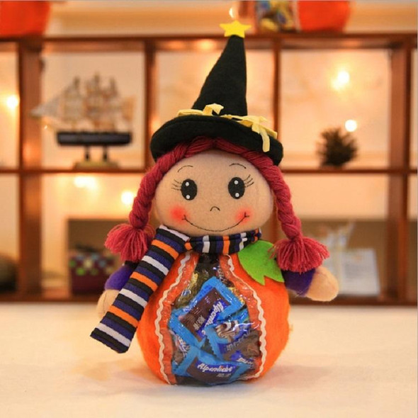 Halloween Cute Cartoon Transparent Plastic Bags Party Decorations Halloween Candy Backpack, Style:02