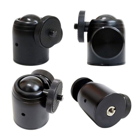 2 PCS Q35 Photographic Equipment Metal Spherical Gimbal(Black)