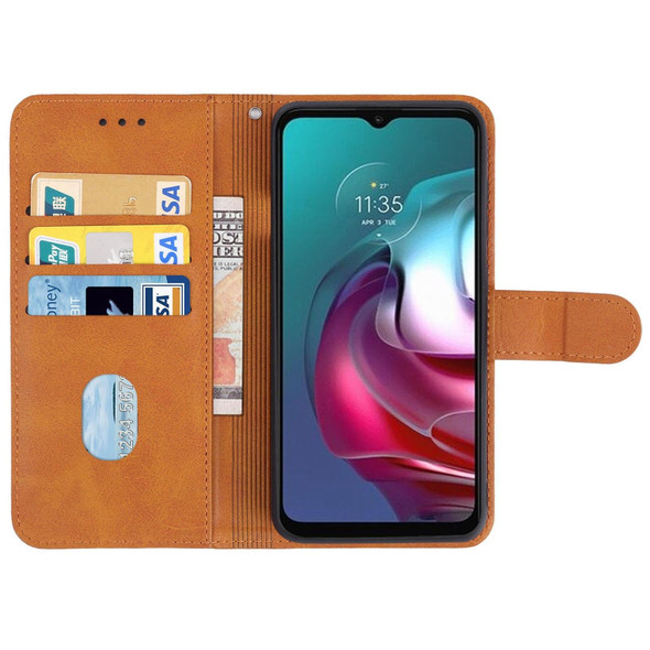 Leather Phone Case - Motorola Moto G30 / G20 / G10 4G(Brown)