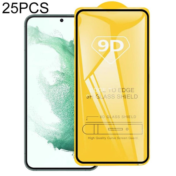 25 PCS Full Glue Screen Tempered Glass Film - Samsung Galaxy S22+ 5G