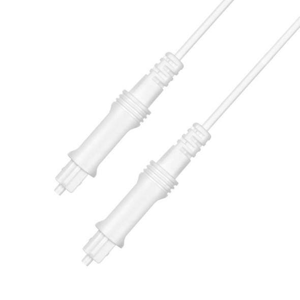 8m EMK OD2.2mm Digital Audio Optical Fiber Cable Plastic Speaker Balance Cable(White)