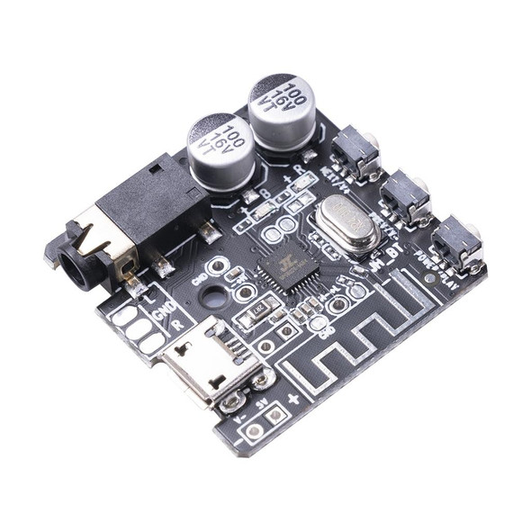 6966 DIY Bluetooth 5.0 Audio Receiver Board Module MP3 Lossless Player Wireless Stereo Music Amplifier Module (Black)