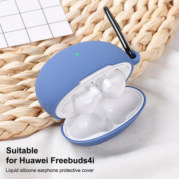 Huawei FreeBuds 4i Liquid Silicone Earphone Protective Case(Matcha Green)