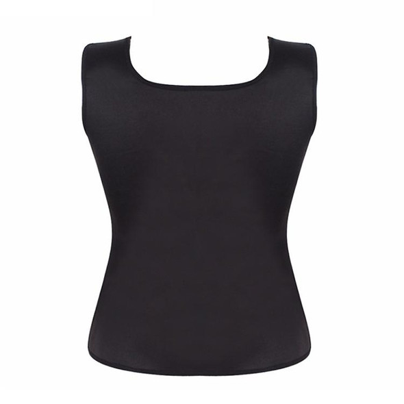 Neoprene Sweat Sauna Hot Body Shapers Vest Waist Trainer Vest Shapewear Weight Loss Waist Shaper Corset, Size: XXXXXL(Black)