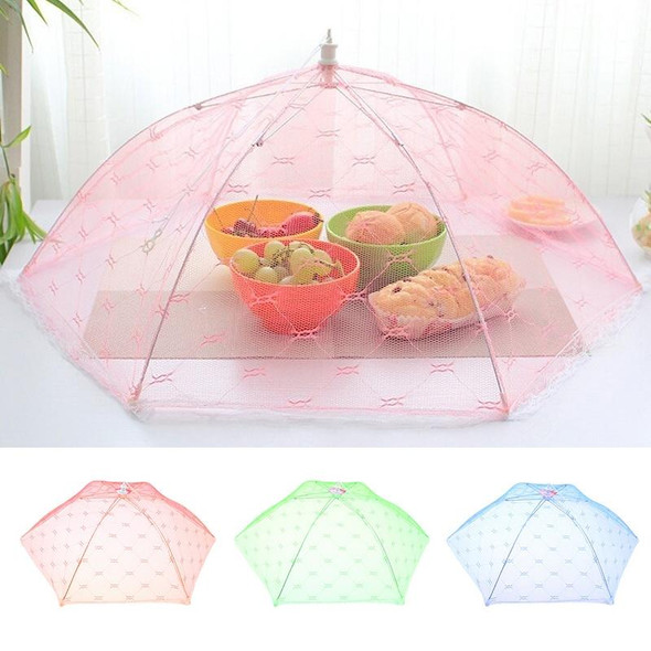 Lace Folding Dish Cover Mesh Cover Dish Dust-proof Printing Food Cover Fly-proof Cover Food Cover Random Color Delivery