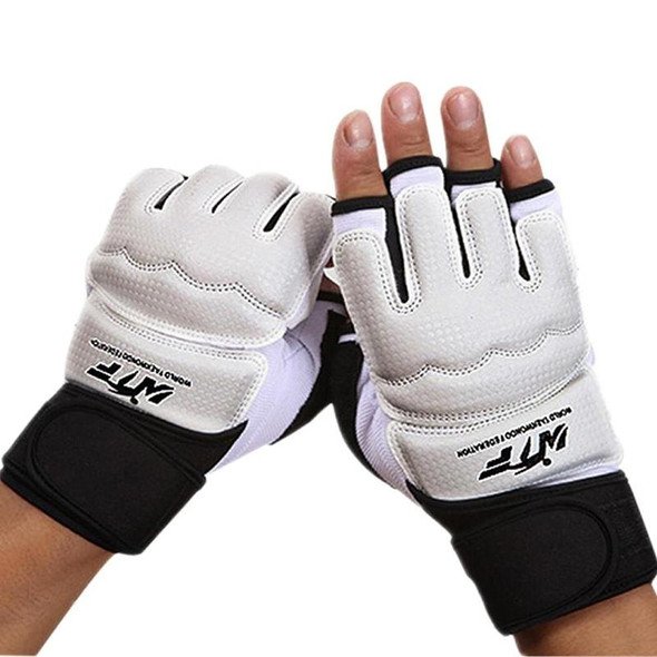 Half Fingers Adults Sandbag Training Boxing Gloves PU Leather Fitness Sparring Taekwondo Gloves, SIZE:M