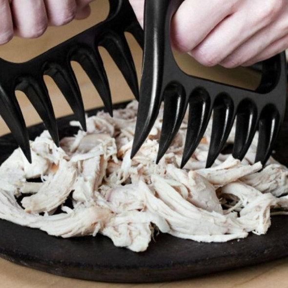 2 PCS Bear Claw Shaped Barbecue Fork Chicken Shredded Hand Anti-skid Creative Kitchen Fork Claw Meat Claw Splitter