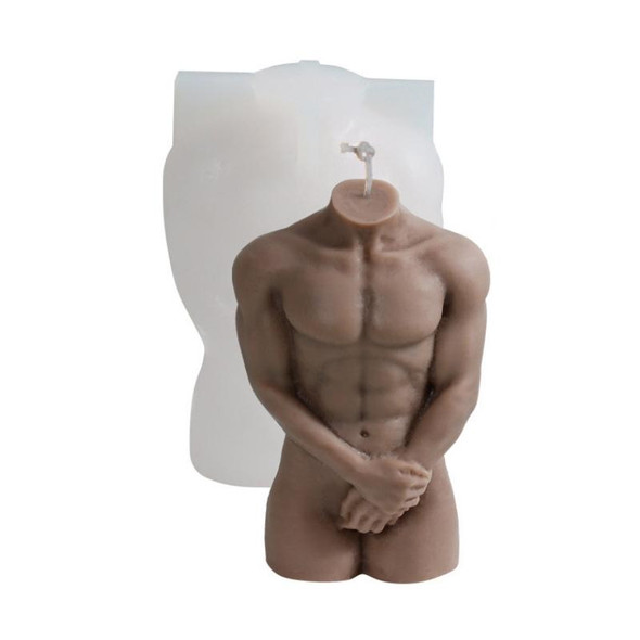DIY Handmade Scented Candle Body Silicone Mold(Holding Hand Man)