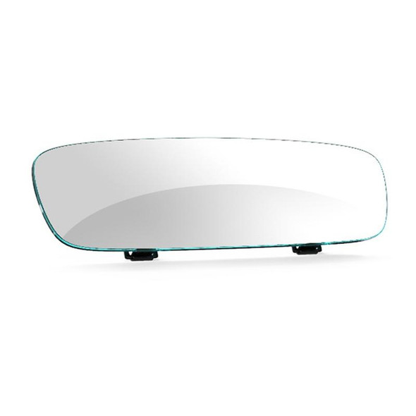 3R-337 Curved Mirror 250mm Car Rearview Retrofit Frameless Clear Large Mirror(White)
