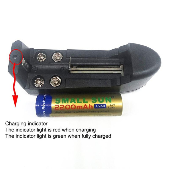Universal AC Charger for 16340/10440/14500/18650 9V Battery (US Plug)(Black)