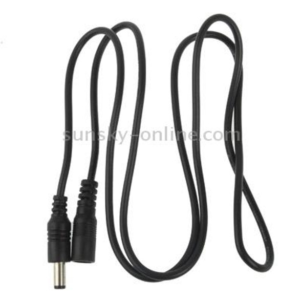 5.5 x 2.1mm DC Power Female Barrel to Male Barrel Connector Cable for LED Light Controller, Length: 3m(Black)