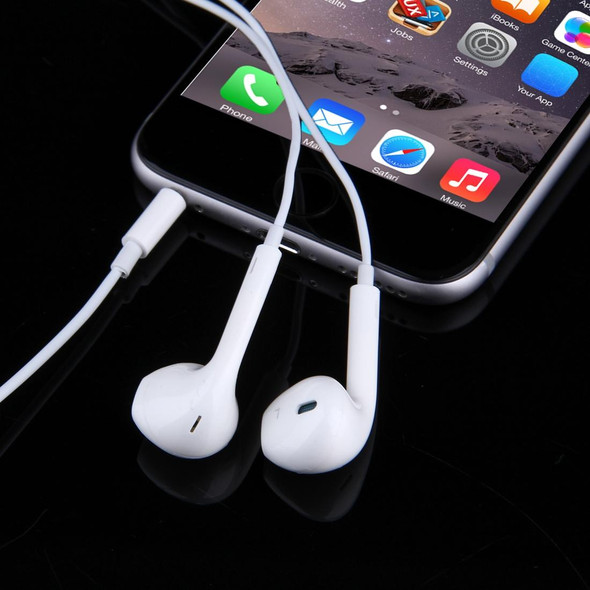 3.5mm Earphones with Wired Control and Mic for Android Phones / PC / MP3 Player / Laptops(White)