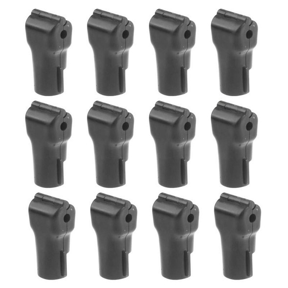 12 PCS 5.0mm Black ABS Display Hook / Security Lock Hook