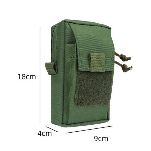 H249 Outdoor Equipment Shoulder Strap Attachment Bag Multi-Functional Sports Waist Bag(Khaki)