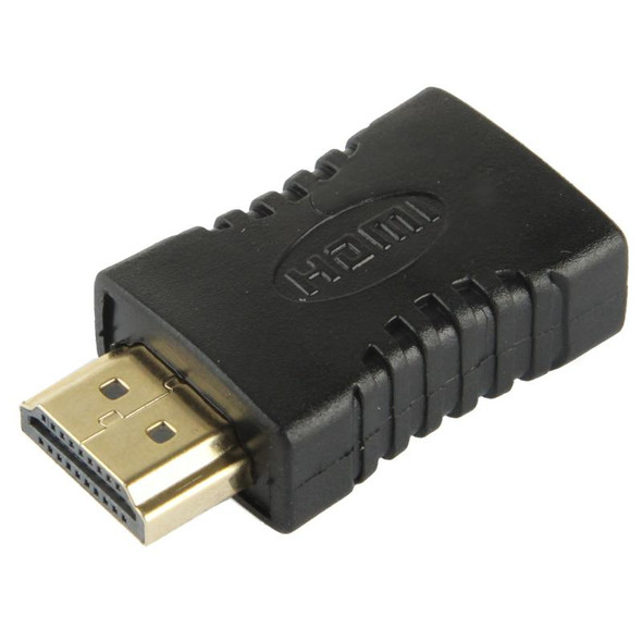 Gold Plated HDMI 19 Pin Male to Female Adapter(Black)