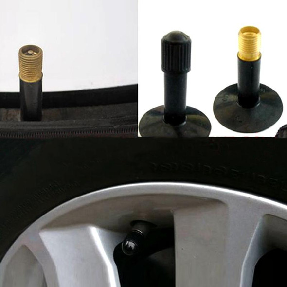 200 PCS Black Tire valve Dust Rubber Cap - Bicycle And Car, Diameter: 10mm(Black)