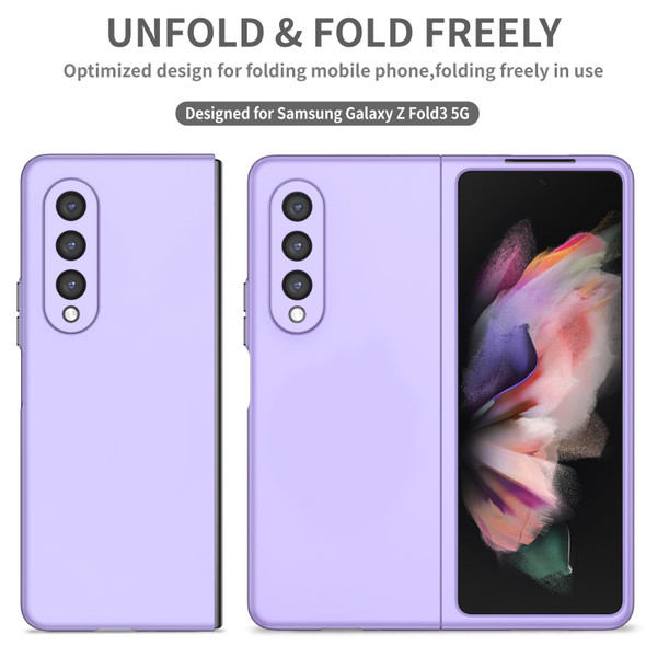 Samsung Galaxy Z Fold3 5G Armor Foldable Phone Case(Purple)