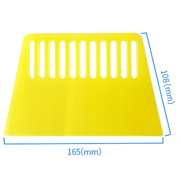 10 PCS Tendon Plastic Scraper - Wallpapering & Automotive Glass Foil & Paint Scraper Putty,Decorating Tools(Yellow)