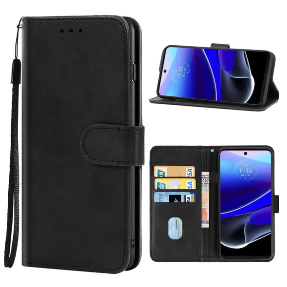 Motorola Moto G Stylus 5G 2022 Leather Phone Case(Black)