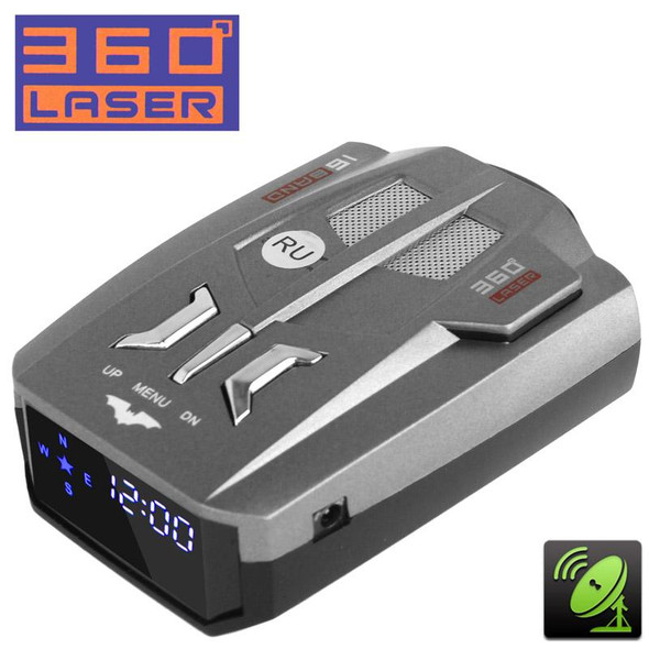 2 in 1 (360 Degrees Laser Full-Band Scanning Advanced Radar Detectors / Laser Defense Systems & GPS Location), Built-in Loud Speaker, Russia Language Only