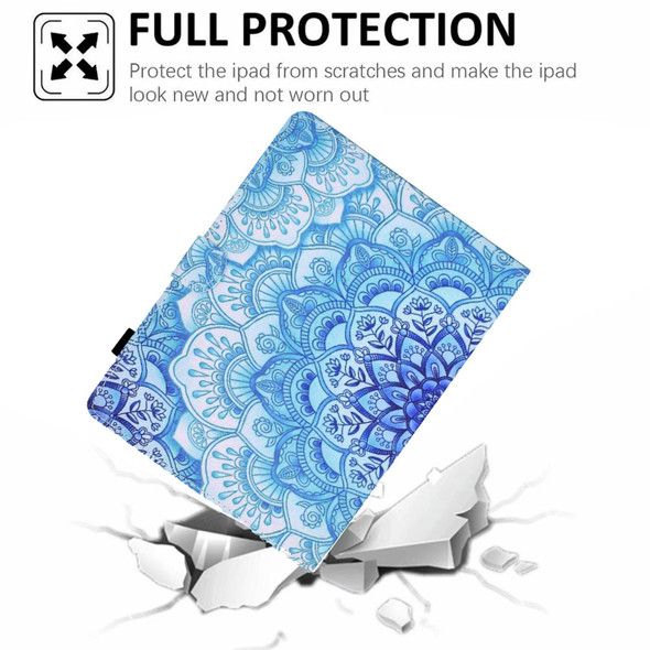 10 inch Tablet Electric Pressed TPU Leatherette Tablet Case(Green Flower)