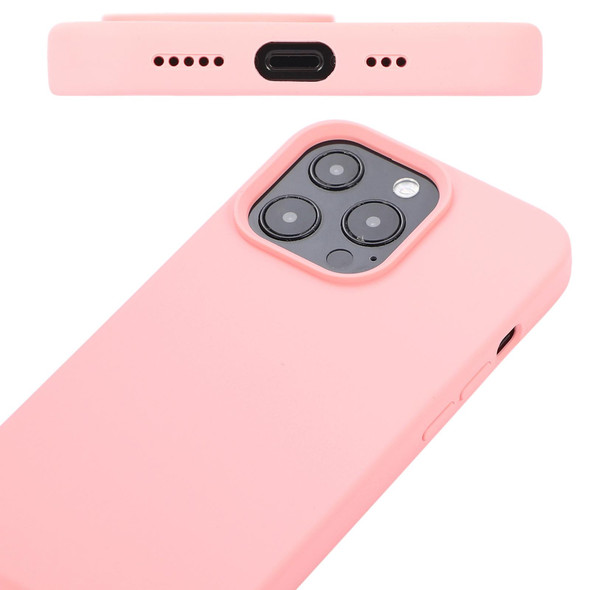 Liquid Silicone Phone Case - iPhone 14 Max (Sand Pink)