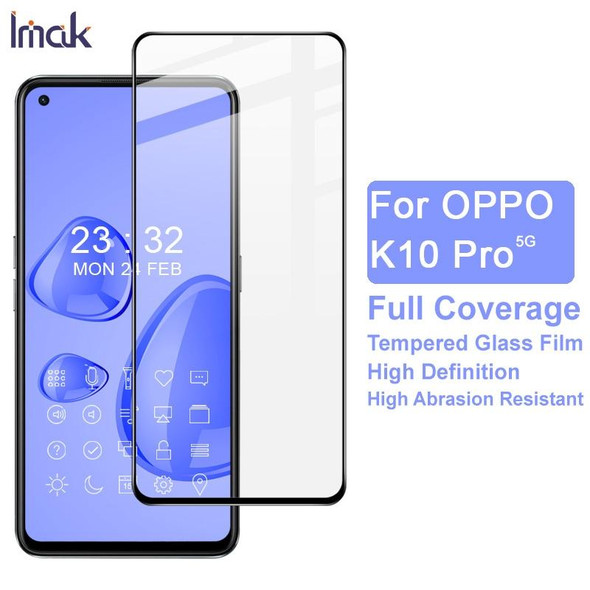 OPPO K10 Pro 5G IMAK 9H Surface Hardness Full Screen Tempered Glass Film Pro+ Series