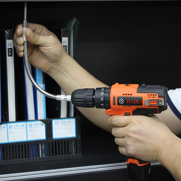 Metal Rechargeable Drill Electric Screwdriver Dedicated Flexible Shafting Torque Drill Rods, Length: 30cm