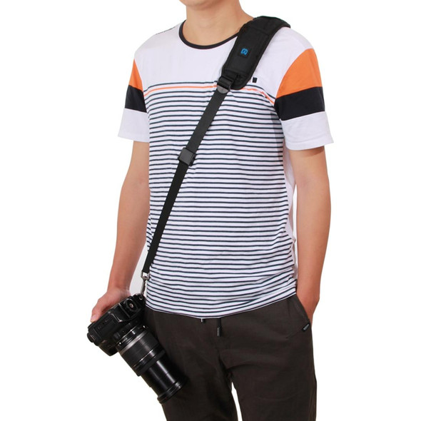 PULUZ Quick Release Anti-Slip Soft Pad Nylon Single Shoulder Camera Strap with Metal Hook for SLR / DSLR Cameras