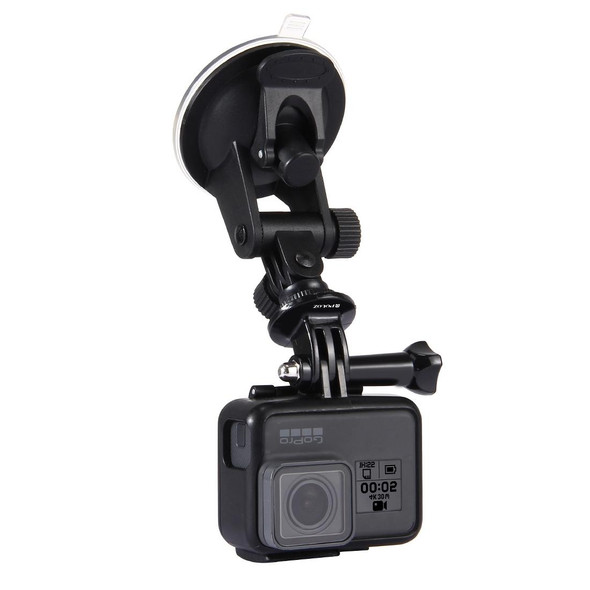 PULUZ Car Suction Cup Mount with Screw & Tripod Mount Adapter & Storage Bag for GoPro HERO10 Black / HERO9 Black / HERO8 Black /HERO7 /6 /5, DJI Osmo Action, Xiaoyi and Other Action Cameras