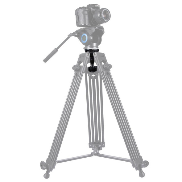 PULUZ 75mm Half Ball Flat to Bowl Adapter for Fluid Head Tripod DSLR Rig Camera, Metal Material