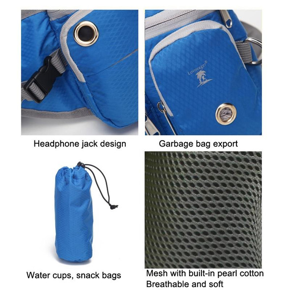 Lovoyager Pet Training Waist Bag Outdoor Walking Dog Snack Pocket(Blue)