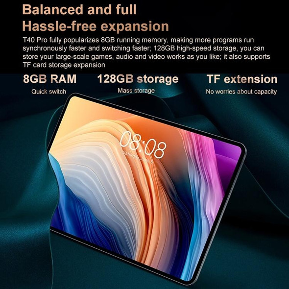 Teclast T40 Pro 4G LTE Tablet PC, 10.4 inch, 8GB+128GB, Android 11 Unisoc T618 Octa Core, Support Bluetooth & Dual Band WiFi & TF Card, Network: 4G