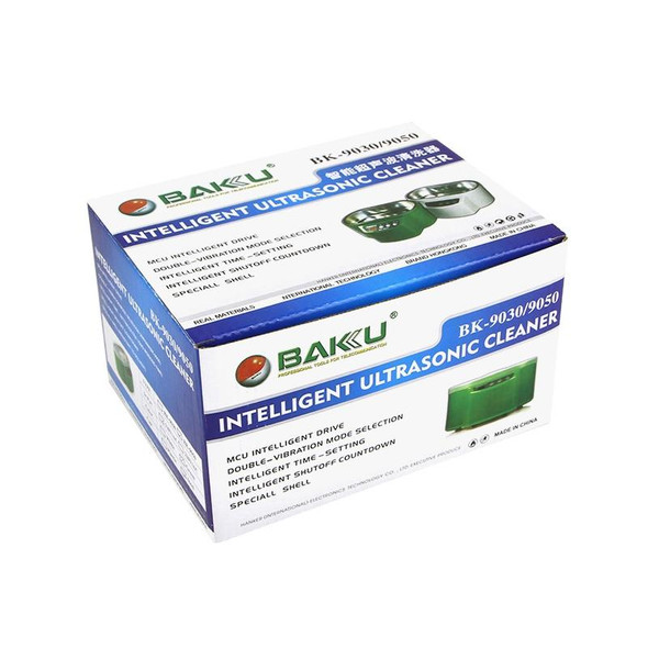BAKU BK-9030 30W 0.8L LCD Display Ultrasonic Cleaner, AC 110V, US Plug(Green)