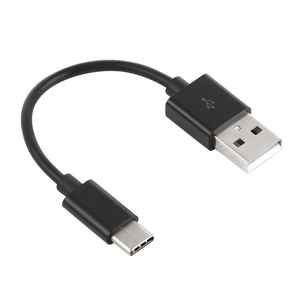 USB to USB-C / Type-C Charging & Sync Data Cable, Cable Length: 14cm, - Galaxy S8 & S8 + / LG G6 / Huawei P10 & P10 Plus / Xiaomi Mi6 & Max 2 and other Smartphones(Black)