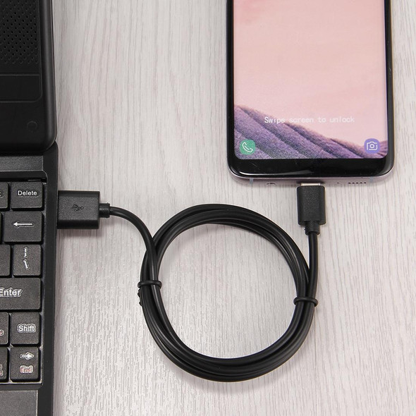 1m USB-C / Type-C to USB 2.0 Data / Charger Cable, - Galaxy S8 & S8 + / LG G6 / Huawei P10 & P10 Plus / Oneplus 5 / Xiaomi Mi6 & Max 2 /and other Smartphones(Black)