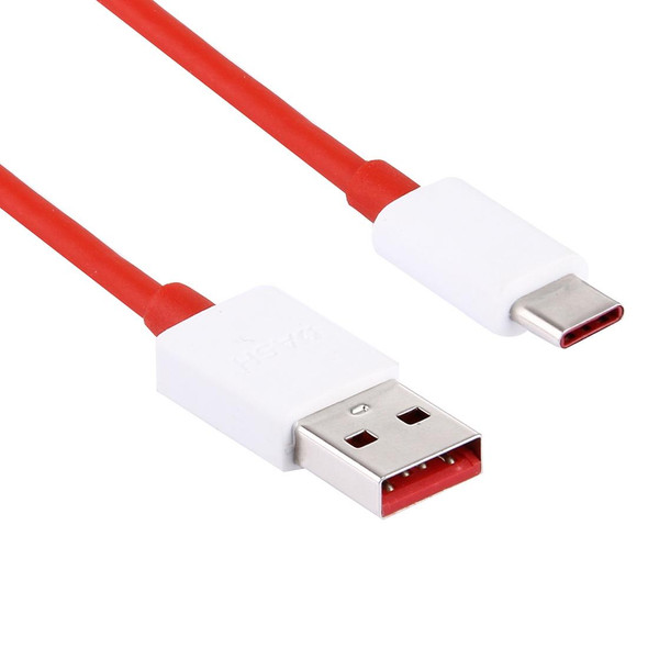 OnePlus 7P / 7 / 3T /5T / 6 4.5A USB to USB-C / Type-C Charging Cable Android Mobile Phone Flash Charging Cable, Cable Length: 1m(Red)
