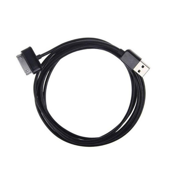 1m 30 Pin to USB Cable, - Galaxy Tab P1000 / P3100 / P5100 / P6200 / P6800 / P7100 / P7300 / P7500 / N5100 / N8000(Black)