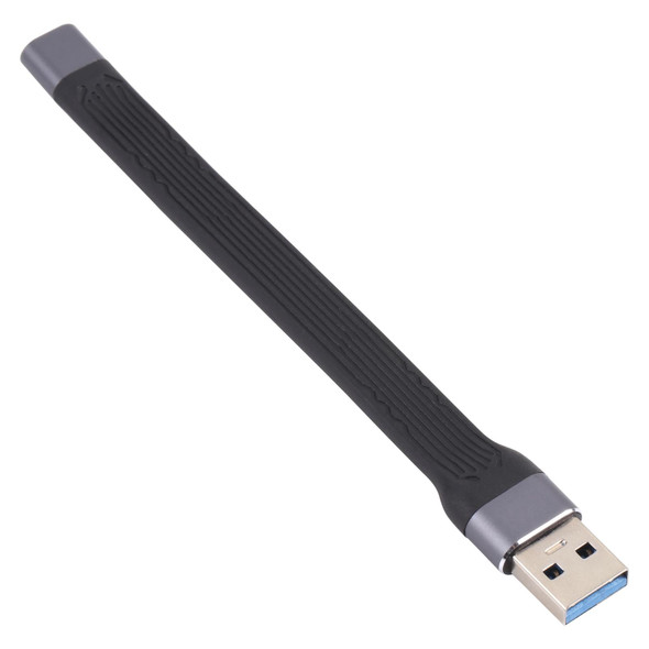 10Gbps USB Male to Type-C Female Soft Flat Sync Data Fast Charging Cable