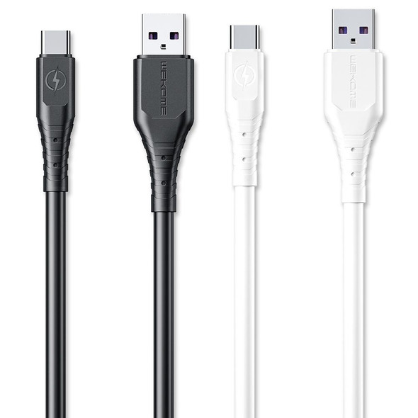 WK WDC-152 6A Type-C / USB-C Fast Charging Data Cable, Length: 1m(White)