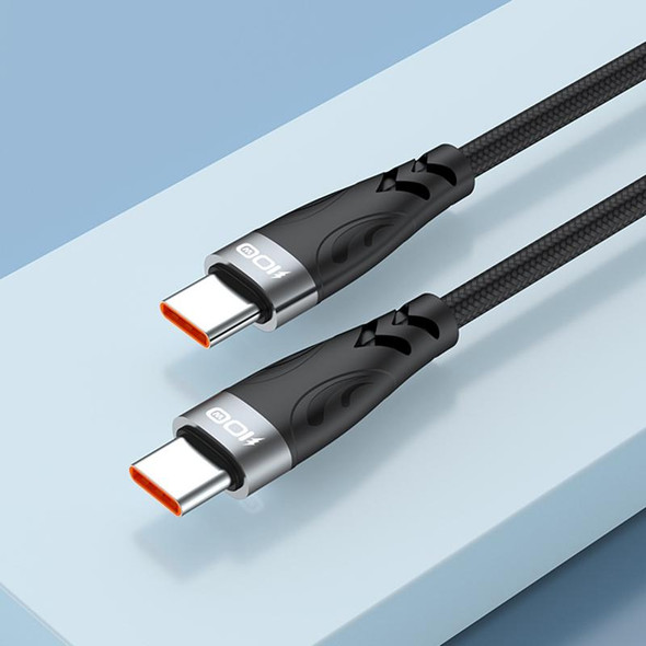 ADC-008 100W USB-C / Type-C to USB-C / Type-C Fast Charge Data Cable, Cable Length:2m(Black Grey)