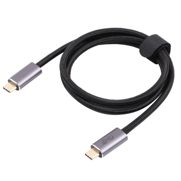 20Gbps USB 3.2 USB-C / Type-C Male to USB-C / Type-C Male Braided Data Cable, Cable Length:0.5m(Black)