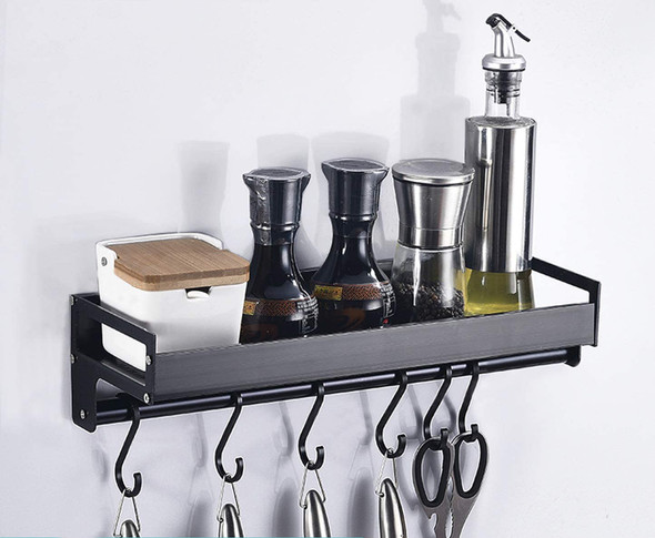 Versatile Wall Mounted Shelves for Kitchen & Bathroom