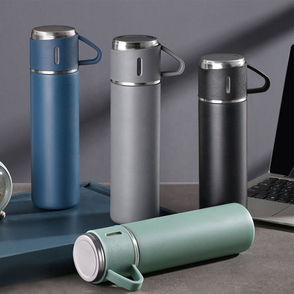 Stainless Steel Double Wall Vacuum Flask Set - 500ml Capacity