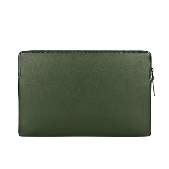ND09 Laptop Thin and Light PU Liner Bag, Size:13.3 inch(ArmyGreen)