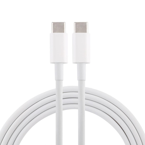 PD 5A USB-C / Type-C Male to USB-C / Type-C Male Fast Charging Cable, Cable Length: 2m (White)