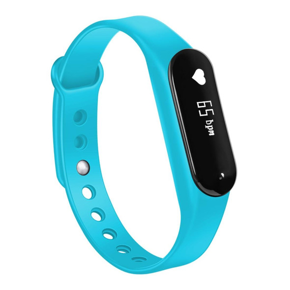 CHIGU C6 0.69 inch OLED Display Bluetooth Smart Bracelet, Support Heart Rate Monitor / Pedometer / Calls Remind / Sleep Monitor / Sedentary Reminder / Alarm / Anti-lost, Compatible with Android and iOS Phones (Blue)