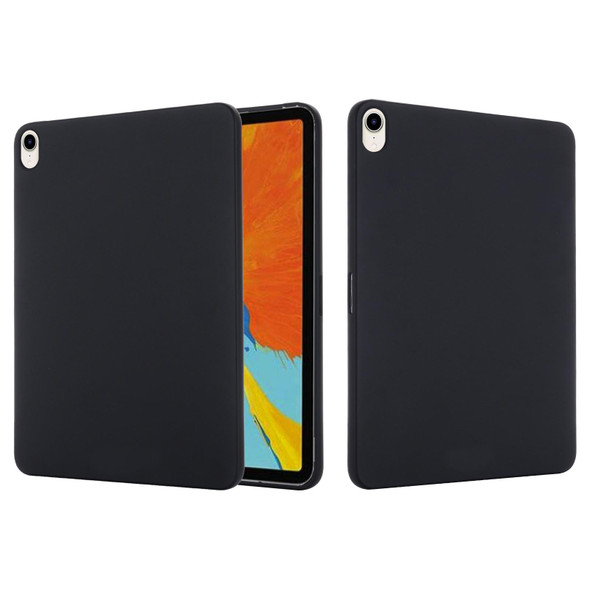 Solid Color Liquid Silicone Dropproof Full Coverage Tablet Case - iPad mini 6(Black)